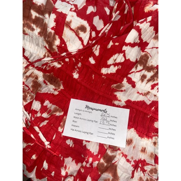 Young fabulous and broke cute red flowy midi juniper dress small 0013 - Picture 13 of 14